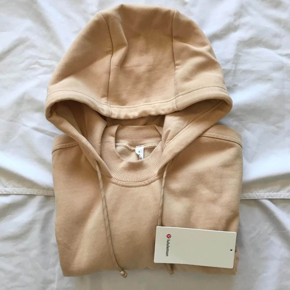 Lululemon Cool Crescent Hoodie Ivory Peach 6 New
